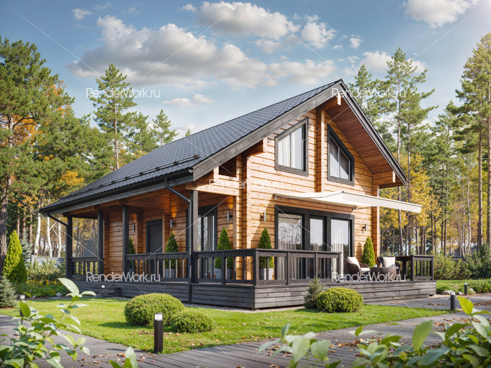 3d visualization houses and exteriors, home presentation, 3D architectural animations